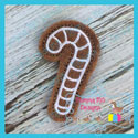 Gingerbread Cookie Feltie - Candy Cane